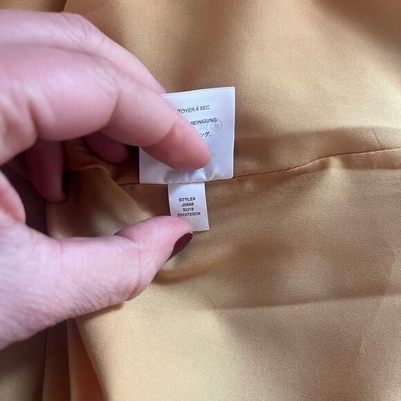 Madewell Sweetgrass Ruffle Sleeve Floral Mini Dress Painted Blooms Gold Size 2 - Picture 7 of 10